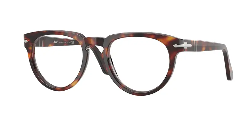 Persol Unisex PO3377V  24 Montature da vista Acetato Tartaruga Trasparente Pantos Normale