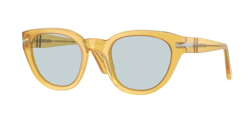 Persol Unisex PO3379S  204/56 Occhiali da sole Acetato Giallo Blu Farfalla Normale