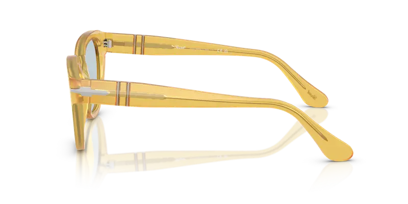 Persol Unisex PO3379S 204/56 Occhiali da sole Acetato Giallo Blu Farfalla Normale miniatura 3