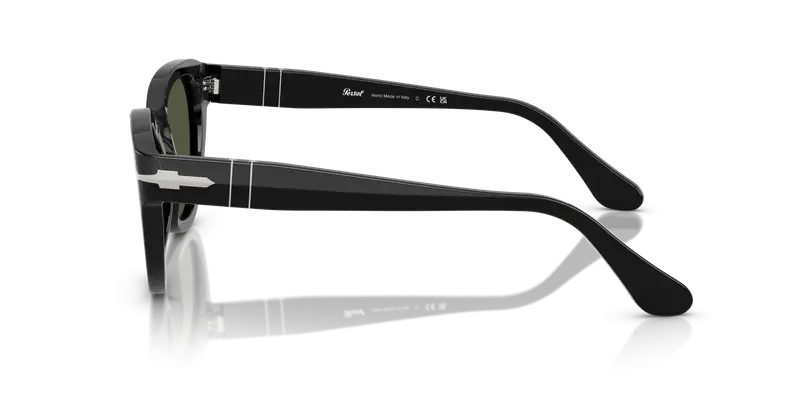 Persol Unisex PO3379S 95/31 Occhiali da sole Acetato Nero Verde Farfalla Normale miniatura 3