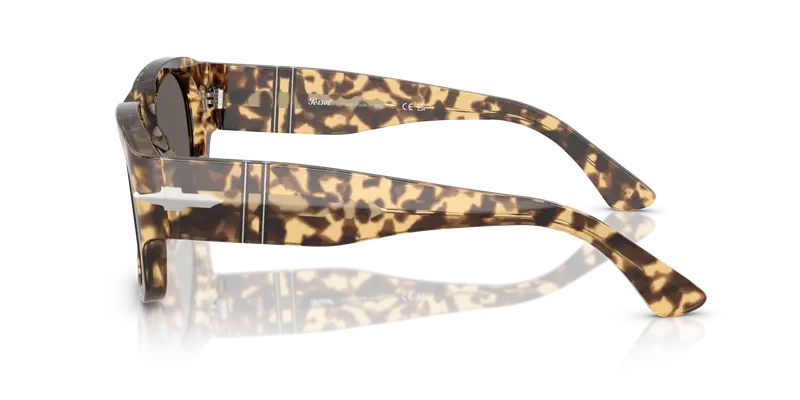 Persol Unisex PO3380S 1056B1 Occhiali da sole Acetato Marrone Grigio Squadrata Normale miniatura 3