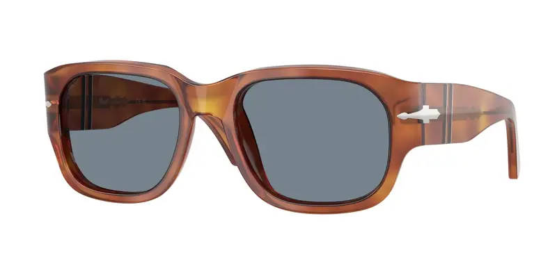 Persol Unisex PO3380S  96/56 Occhiali da sole Acetato Marrone Blu Squadrata Normale