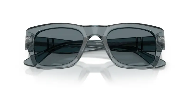 Unisex PO3384S 12273R Occhiali da sole Acetato Blu Blu Squadrata Polarizzata miniatura 2