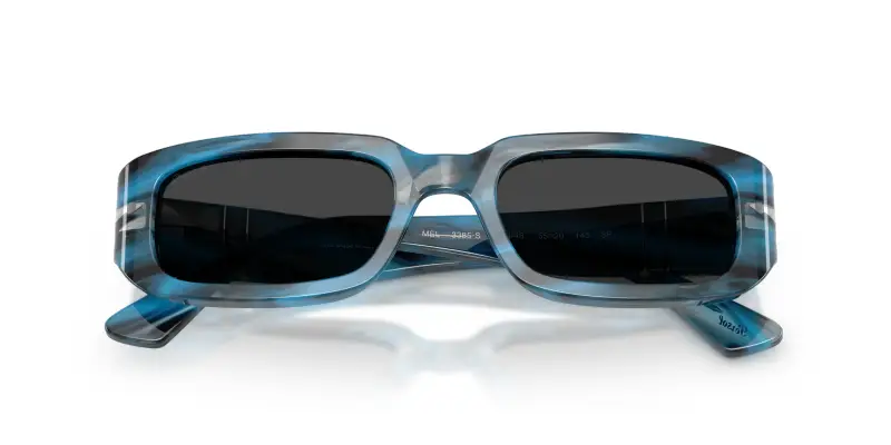 Unisex PO3385S MEL 123448 Occhiali da sole Acetato Blu Grigio Pillow Polarizzata miniatura 2