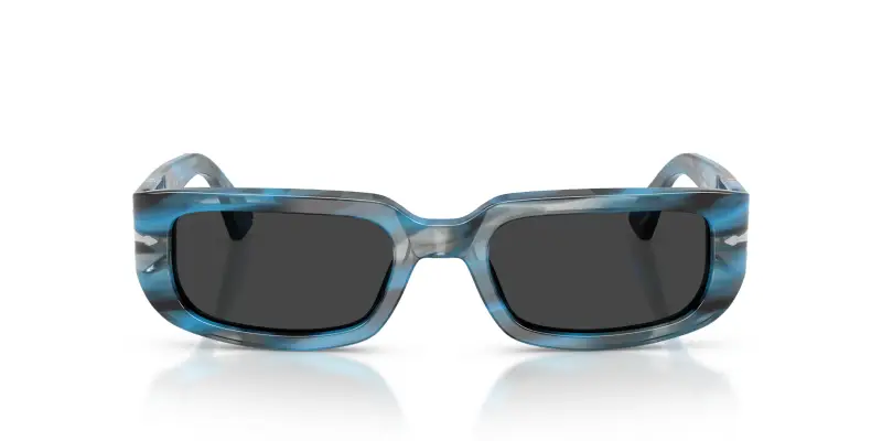 Unisex PO3385S MEL 123448 Occhiali da sole Acetato Blu Grigio Pillow Polarizzata miniatura 3