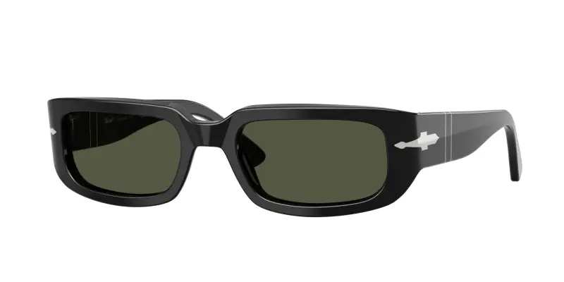 Unisex PO3385S MEL 95/31 Occhiali da sole Acetato Nero Verde Pillow Normale