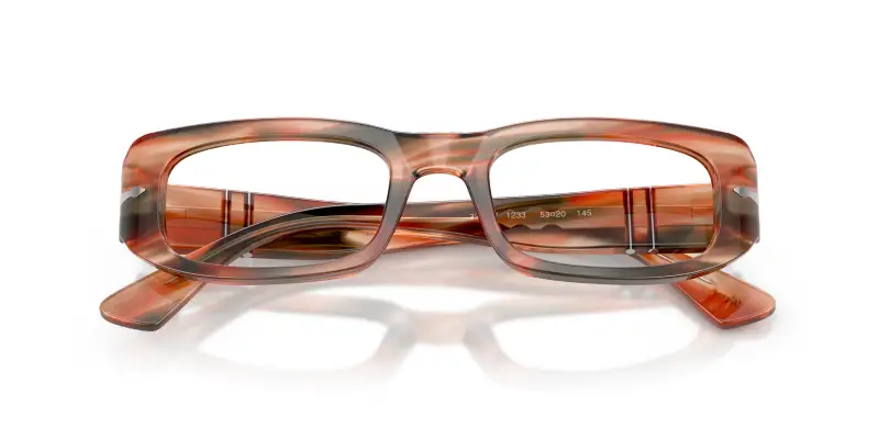 Unisex PO3388V 1233 Montature da vista Acetato Rosso Trasparente Pillow Normale miniatura 2