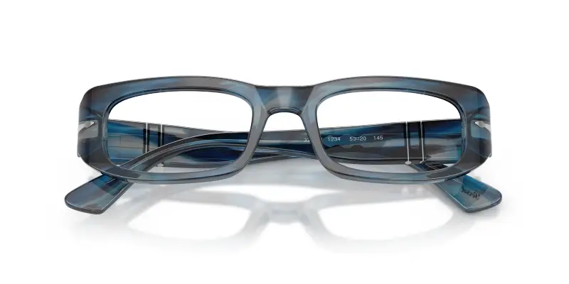 Unisex PO3388V 1234 Montature da vista Acetato Blu Trasparente Pillow Normale miniatura 2