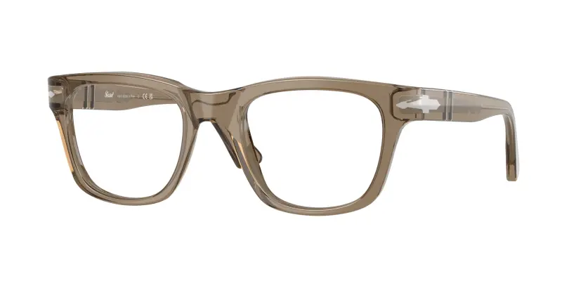 Unisex PO3389V CECIL 1228 Montature da vista Acetato Marrone Trasparente Squadrata Normale