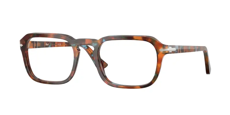 Unisex PO3390V 1232 Montature da vista Acetato Blu Trasparente Squadrata Normale