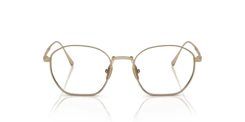 Unisex PO5004VT 8000 Montature da vista Titanio Oro Geometrica miniatura 3