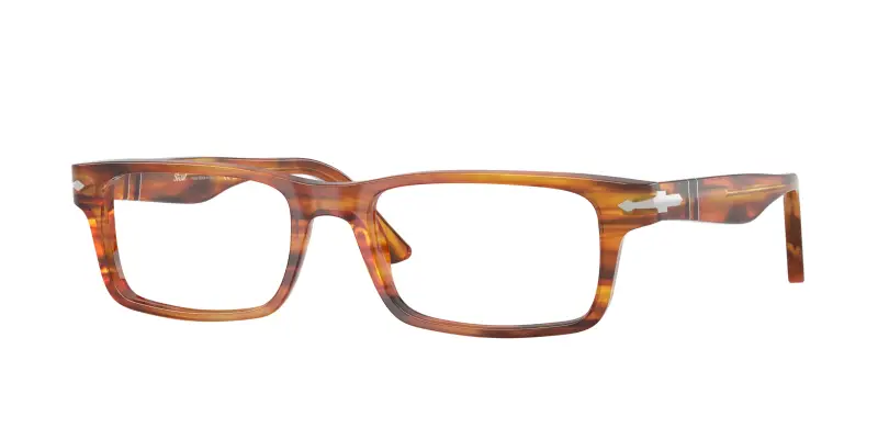 Uomo Persol PO3050V 1157 Montature da vista Acetato Tartaruga Trasparente Squadrata Normale
