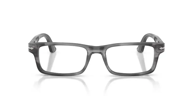 Uomo Persol PO3050V 1192 Montature da vista Acetato Grigio Trasparente Squadrata Normale miniatura 3