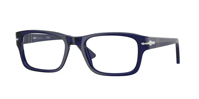 Uomo Persol PO3364V 181 Montature da vista Acetato Blu Squadrata Normale