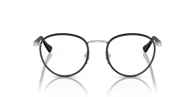 Persol Uomo PO2410VJ 1119 Montature da vista Metallo Argento Trasparente Pantos Normale miniatura 2