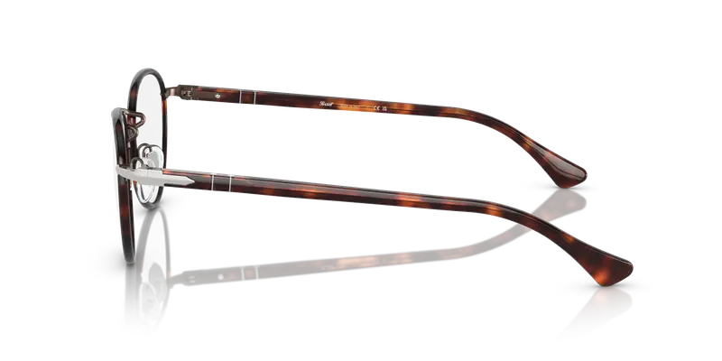 Persol Uomo PO2410VJ 992 Montature da vista Metallo Marrone Trasparente Pantos Normale miniatura 3