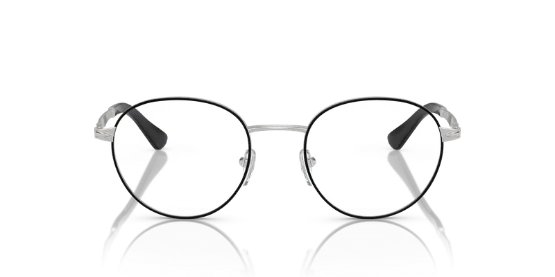 Persol Uomo PO2460V 1074 Montature da vista Metallo Nero Trasparente Pantos Normale miniatura 2