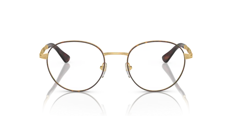 Persol Uomo PO2460V 1075 Montature da vista Metallo Oro Trasparente Pantos Normale miniatura 2