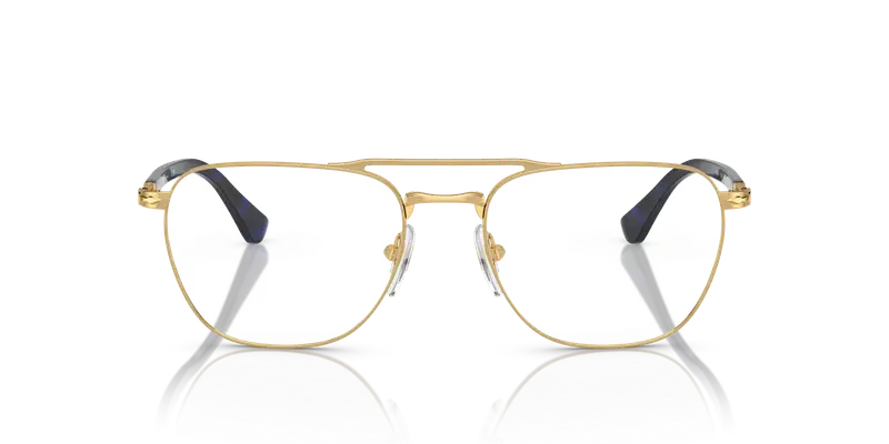 Persol Uomo PO2494V 1141 Montature da vista Metallo Oro Squadrata miniatura 2