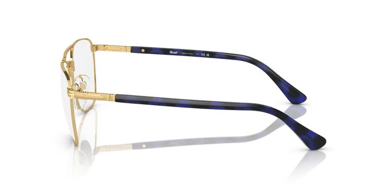 Persol Uomo PO2494V 1141 Montature da vista Metallo Oro Squadrata miniatura 3