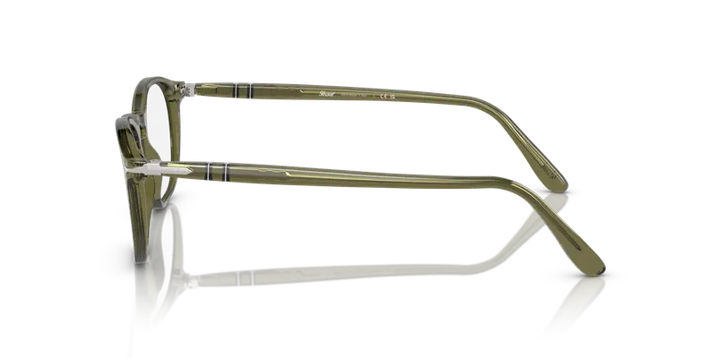 Persol Uomo PO3007V 1142 Montature da vista Acetato Verde Trasparente Squadrata Normale miniatura 3