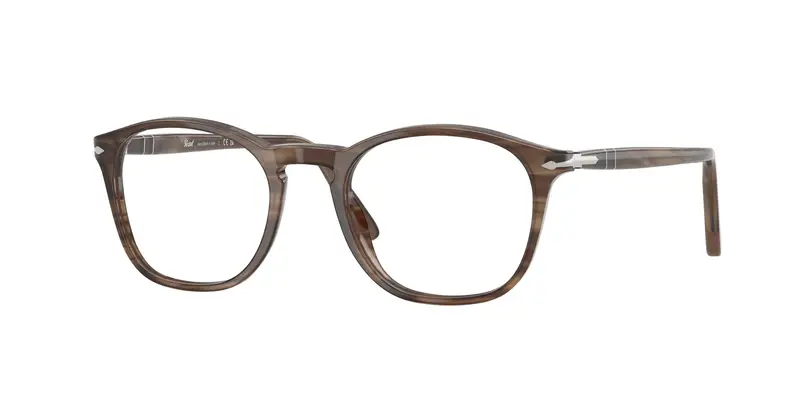 Persol Uomo PO3007V  1208 Montature da vista Acetato Tartaruga Trasparente Squadrata Normale