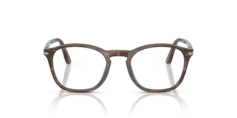 Persol Uomo PO3007V 1208 Montature da vista Acetato Tartaruga Trasparente Squadrata Normale miniatura 2