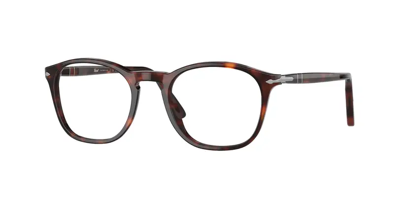 Persol Uomo PO3007V  24 Montature da vista Acetato Tartaruga Trasparente Squadrata Normale