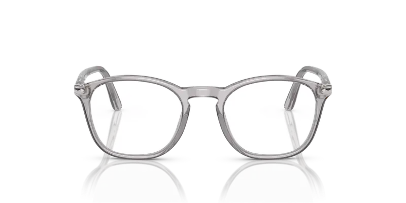 Persol Uomo PO3007V 309 Montature da vista Acetato Grigio Trasparente Squadrata Normale miniatura 2
