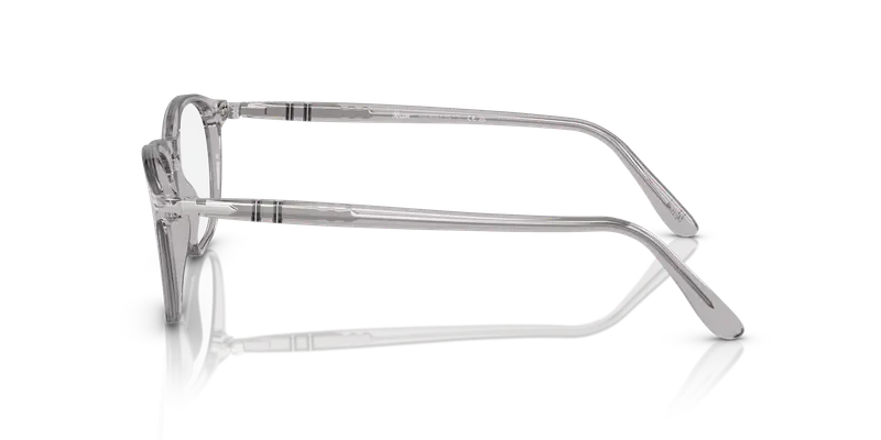 Persol Uomo PO3007V 309 Montature da vista Acetato Grigio Trasparente Squadrata Normale miniatura 3