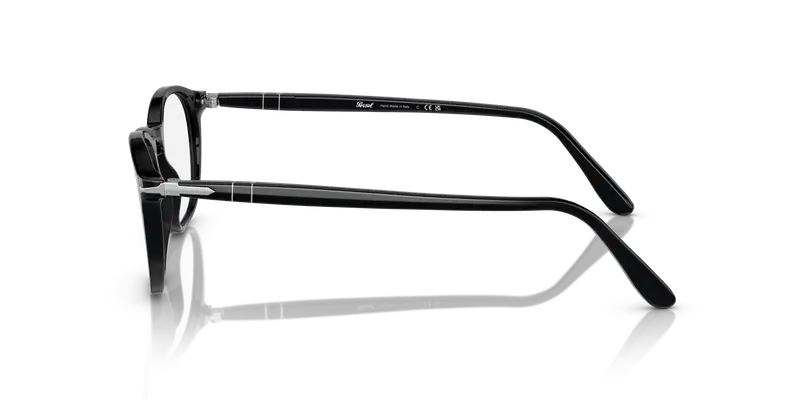 Persol Uomo PO3007VM 95 Montature da vista Acetato Nero Trasparente Squadrata Normale miniatura 3