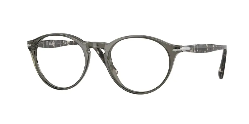 Persol Uomo PO3092V  1219 Montature da vista Acetato Grigio Trasparente Pantos Normale