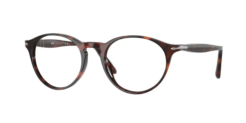 Persol Uomo PO3092V  9015 Montature da vista Acetato Tartaruga Trasparente Pantos Normale