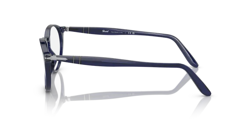 Persol Uomo PO3092V 9038 Montature da vista Acetato Blu Trasparente Pantos Normale miniatura 3