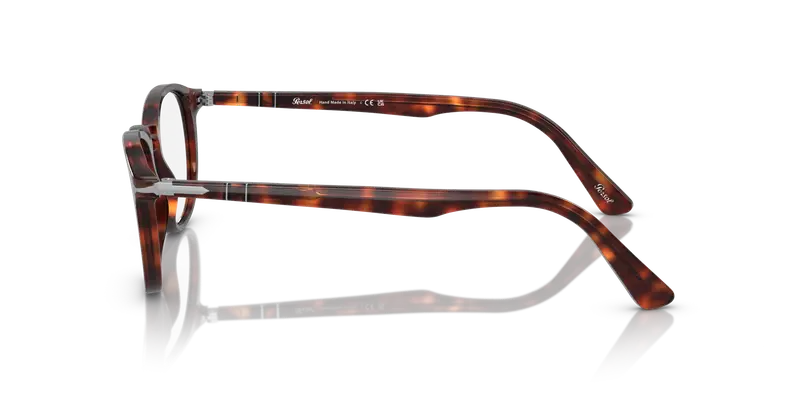 Persol Uomo PO3143V 24 Montature da vista Acetato Tartaruga Trasparente Rotonda Normale miniatura 3