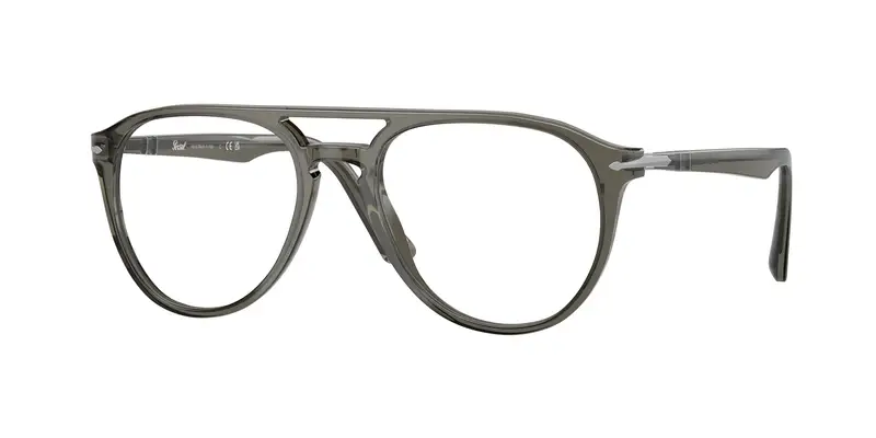 Persol Uomo PO3160V  1201 Montature da vista Acetato Grigio Trasparente Pilot Normale