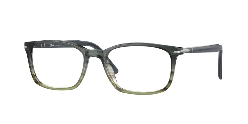 Persol Uomo PO3189V  1012 Montature da vista Acetato Grigio Trasparente Squadrata Normale