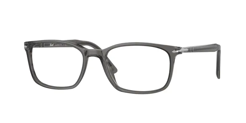Persol Uomo PO3189V 1196 Montature da vista Acetato Grigio Trasparente Squadrata Normale