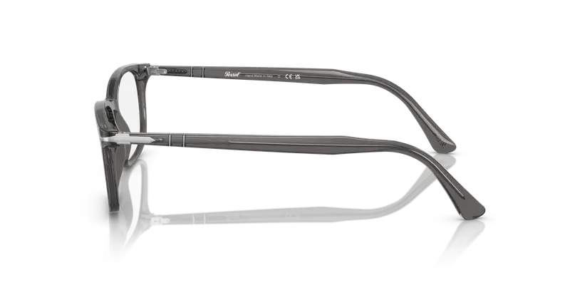 Persol Uomo PO3189V 1196 Montature da vista Acetato Grigio Trasparente Squadrata Normale miniatura 3