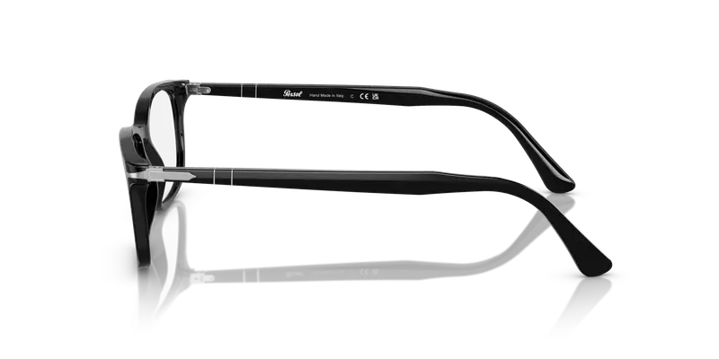 Persol Uomo PO3189V 95 Montature da vista Acetato Nero Trasparente Squadrata Normale miniatura 3