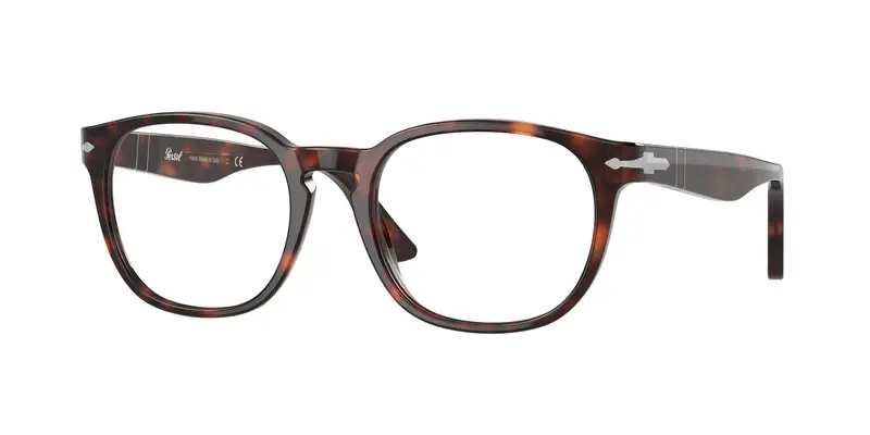 Persol Uomo PO3283V  24 Montature da vista Acetato Tartaruga Trasparente Rotonda Normale