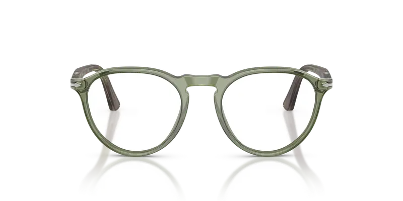 Persol Uomo PO3286V 1226 Montature da vista Acetato Verde Trasparente Pantos Normale miniatura 2