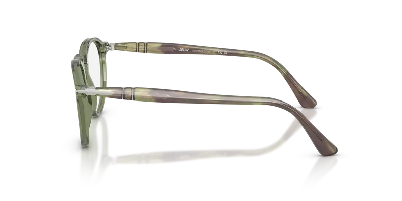 Persol Uomo PO3286V 1226 Montature da vista Acetato Verde Trasparente Pantos Normale miniatura 3