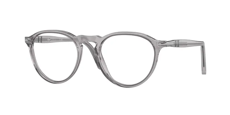 Persol Uomo PO3286V  309 Montature da vista Acetato Grigio Trasparente Pantos Normale