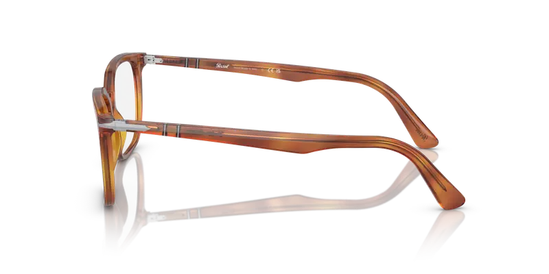 Persol Uomo PO3298V 96 Montature da vista Acetato Marrone Trasparente Squadrata Normale miniatura 3