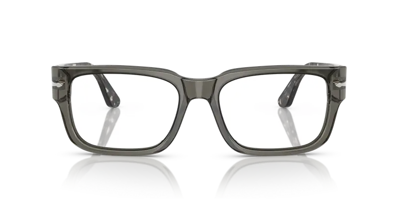 Persol Uomo PO3315V 1219 Montature da vista Acetato Grigio Trasparente Squadrata Normale miniatura 2