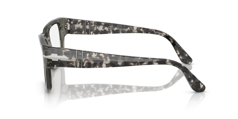 Persol Uomo PO3315V 1219 Montature da vista Acetato Grigio Trasparente Squadrata Normale miniatura 3