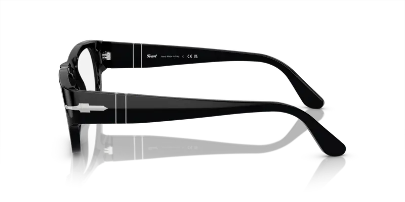 Persol Uomo PO3324V 95 Montature da vista Acetato Nero Trasparente Pillow Normale miniatura 3