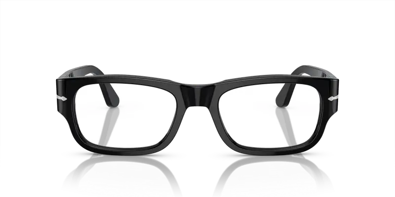 Persol Uomo PO3324V 95 Montature da vista Acetato Nero Trasparente Pillow Normale miniatura 2