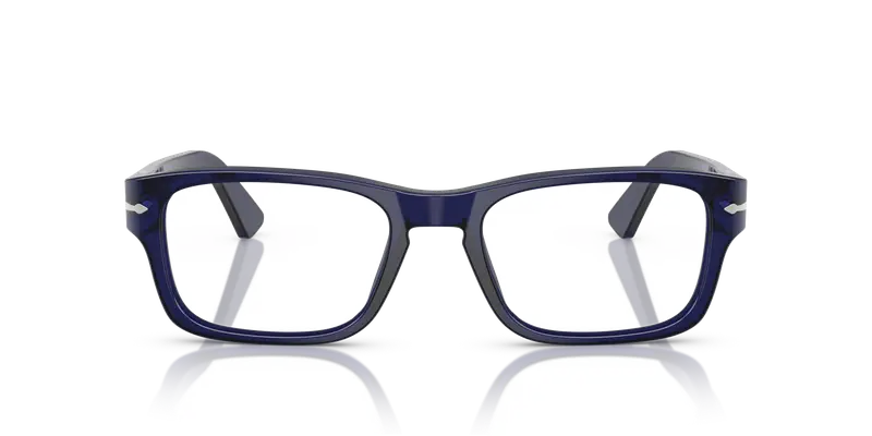 Persol Uomo PO3364V 181 Montature da vista Acetato Blu Trasparente Squadrata Normale miniatura 2